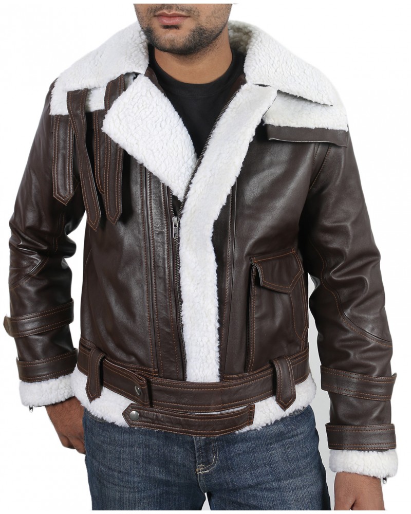 Laverapelle Men's Genuine Lambskin Leather Jacket (Shearling Jacket) - 1701068 Laverapelle Men's Genuine Lambskin Leather Jacket (Shearling Jacket) - 1701068