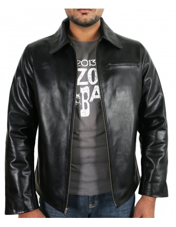 Laverapelle Men's Genuine Lambskin Leather Jacket (Aviator Jacket) - 1801003