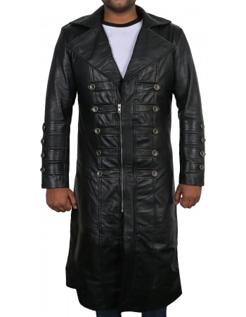 Laverapelle Men's Genuine Lambskin Leather Coat (Over Coat) - 1802003
