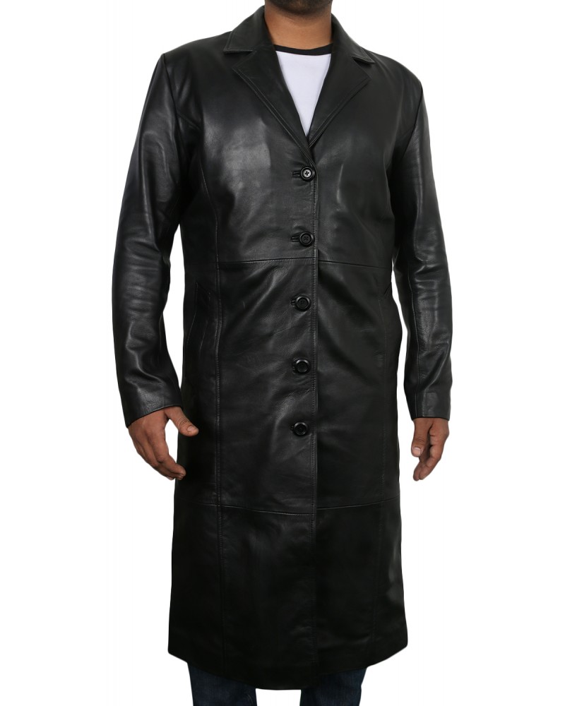 Laverapelle Men's Genuine Lambskin Leather Coat (Over Coat) - 1802008 Laverapelle Men's Genuine Lambskin Leather Coat (Over Coat) - 1802008