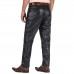 Laverapelle Men's Genuine Lambskin Leather Pants (Black, Leather Jeans) - 1804001