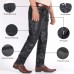 Laverapelle Men's Genuine Lambskin Leather Pants (Black, Leather Jeans) - 1804001
