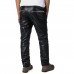 Laverapelle Men's Genuine Lambskin Leather Pants (Black, Biker Pants) - 1804002 Laverapelle Men's Genuine Lambskin Leather Pants (Black, Biker Pants) - 1804002