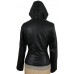 Laverapelle Women's Genuine Lambskin Leather Jacket (Hooded) - 1821003 Laverapelle Women's Genuine Lambskin Leather Jacket (Hooded) - 1821003
