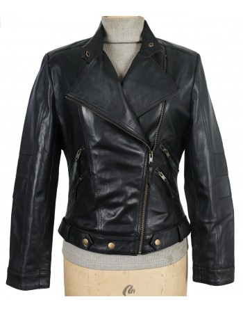 Laverapelle Women's Genuine Lambskin Leather Jacket (Double Rider Jacket) - 1821004 Laverapelle Women's Genuine Lambskin Leather Jacket (Double Rider Jacket) - 1821004