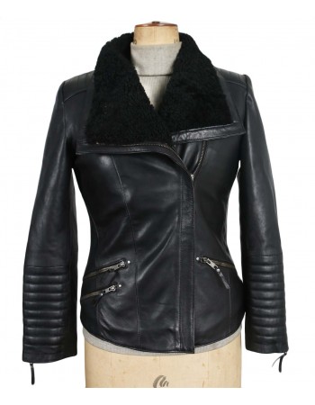 Laverapelle Women's Genuine Lambskin Leather Jacket (Double Rider Jacket) - 1821007 Laverapelle Women's Genuine Lambskin Leather Jacket (Double Rider Jacket) - 1821007