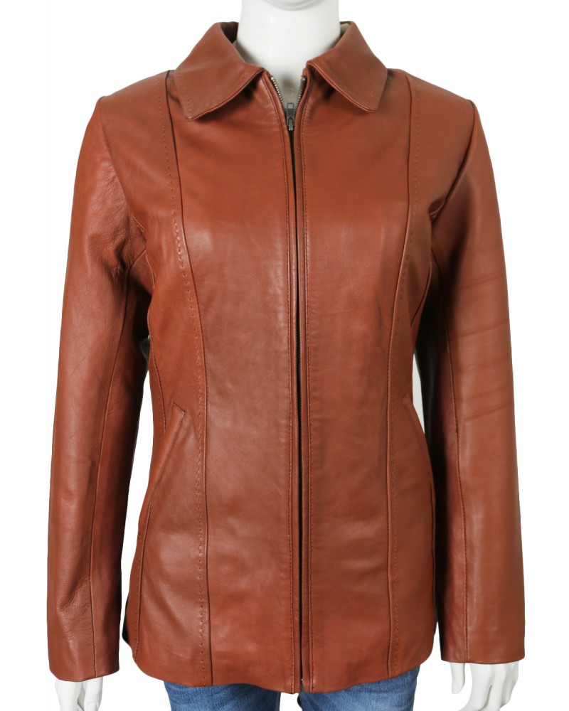 Laverapelle Women's Genuine Lambskin Leather Coat (Classic Coat) - 1821012 Laverapelle Women's Genuine Lambskin Leather Coat (Classic Coat) - 1821012