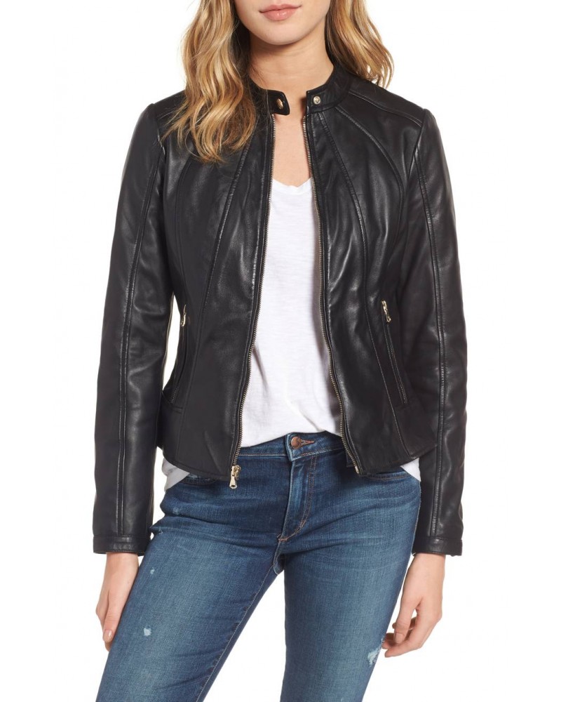 Laverapelle Women's Genuine Lambskin Leather Jacket (Racer Jacket) - 1821018 Laverapelle Women's Genuine Lambskin Leather Jacket (Racer Jacket) - 1821018