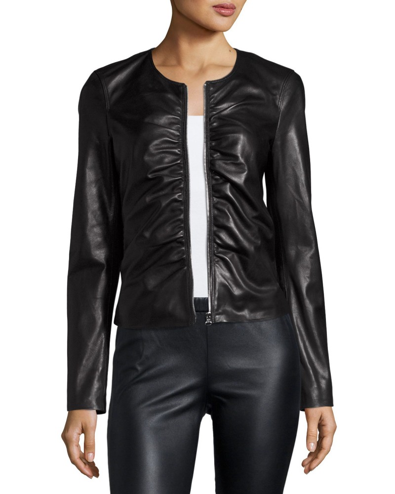Laverapelle Women's Genuine Lambskin Leather Jacket (fencing Jacket) - 1821020 Laverapelle Women's Genuine Lambskin Leather Jacket (fencing Jacket) - 1821020