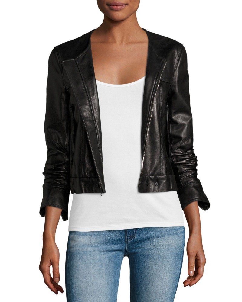Laverapelle Women's Genuine Lambskin Leather Jacket (fencing Jacket) - 1821021 Laverapelle Women's Genuine Lambskin Leather Jacket (fencing Jacket) - 1821021