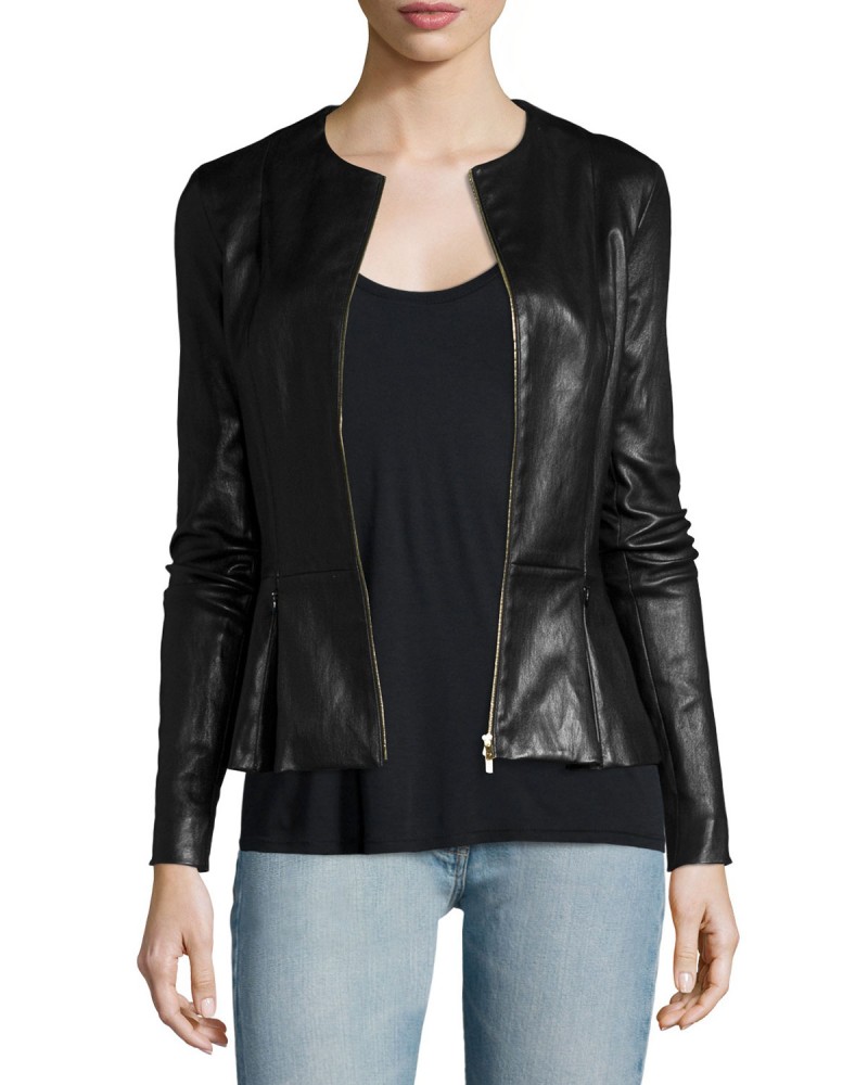 Laverapelle Women's Genuine Lambskin Leather Jacket (fencing Jacket) - 1821023 Laverapelle Women's Genuine Lambskin Leather Jacket (fencing Jacket) - 1821023