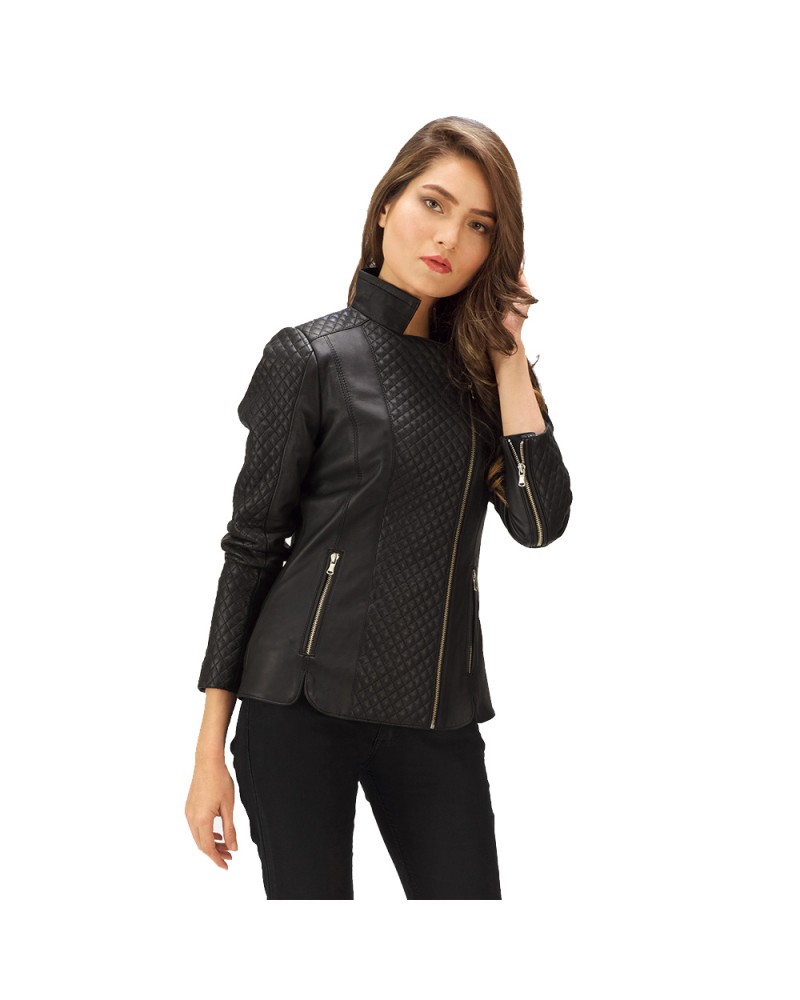 Laverapelle Women's Genuine Lambskin Leather Jacket (fencing Jacket) - 1821029 Laverapelle Women's Genuine Lambskin Leather Jacket (fencing Jacket) - 1821029