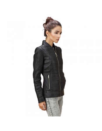 Laverapelle Women's Genuine Lambskin Leather Jacket (fencing Jacket) - 1821031 Laverapelle Women's Genuine Lambskin Leather Jacket (fencing Jacket) - 1821031
