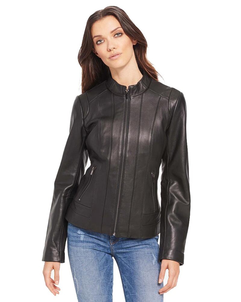 Laverapelle Women's Genuine Lambskin Leather Jacket (Classic Jacket) - 1821035 Laverapelle Women's Genuine Lambskin Leather Jacket (Classic Jacket) - 1821035