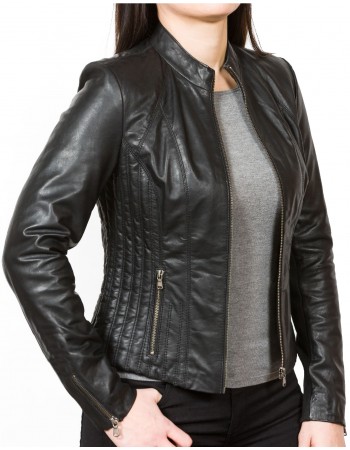 Laverapelle Women's Genuine Lambskin Leather Jacket (fencing Jacket) - 1821044 Laverapelle Women's Genuine Lambskin Leather Jacket (fencing Jacket) - 1821044