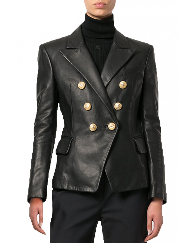 Laverapelle Women's Genuine Cowhide Leather Jacket (Officer Jacket) - 1821057 Laverapelle Women's Genuine Cowhide Leather Jacket (Officer Jacket) - 1821057