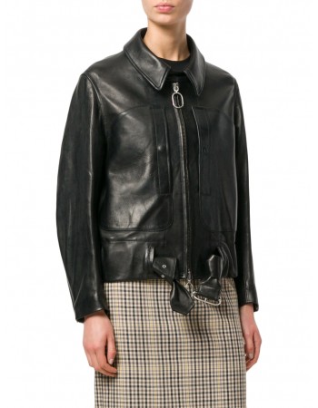 Laverapelle Women's Genuine Cowhide Leather Jacket (Aviator Jacket) - 1821066