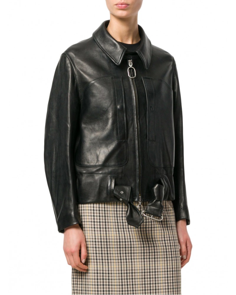 Laverapelle Women's Genuine Cowhide Leather Jacket (Aviator Jacket) - 1821066