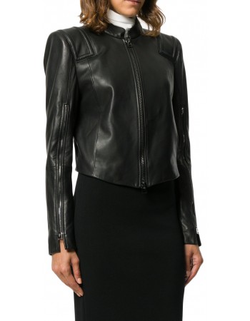 Laverapelle Women's Genuine Lambskin Leather Jacket (Officer Jacket) - 1821073
