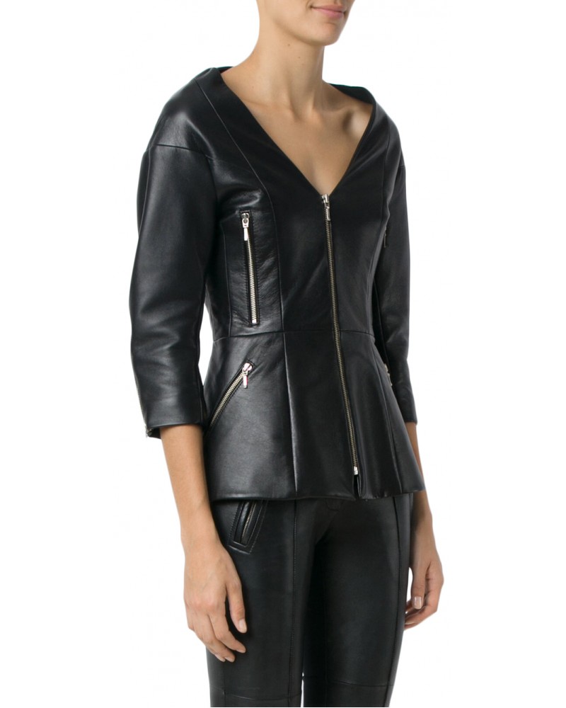 Laverapelle Women's Genuine Lambskin Leather Jacket (fencing Jacket) - 1821080