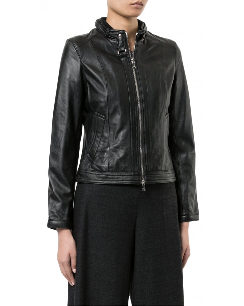Laverapelle Women's Genuine Lambskin Leather Jacket (Racer Jacket) - 1821081 Laverapelle Women's Genuine Lambskin Leather Jacket (Racer Jacket) - 1821081