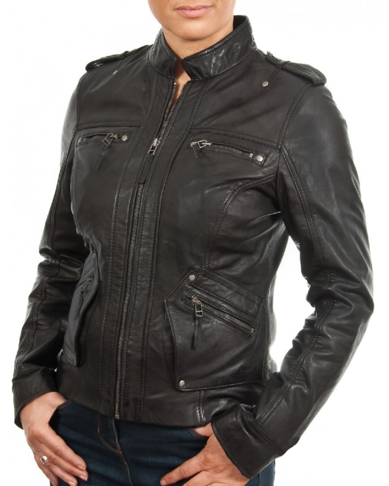 Laverapelle Women's Genuine Lambskin Leather Jacket (Regal Jacket) - 1821084 Laverapelle Women's Genuine Lambskin Leather Jacket (Regal Jacket) - 1821084