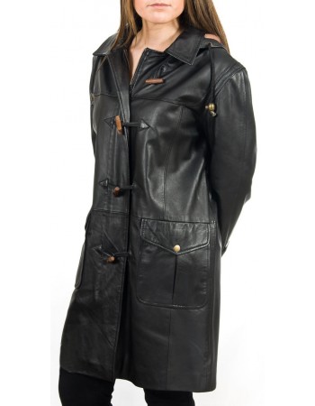 Laverapelle Women's Genuine Lambskin Leather Coat (Long Coat) - 1822008