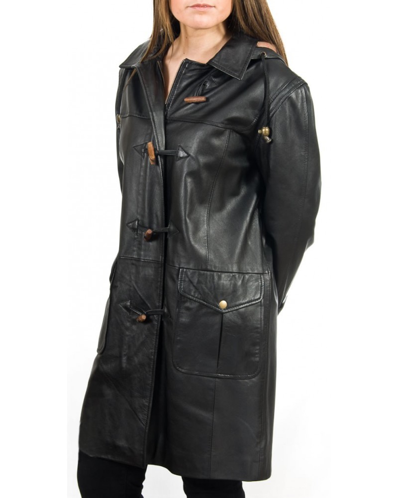 Laverapelle Women's Genuine Lambskin Leather Coat (Long Coat) - 1822008 Laverapelle Women's Genuine Lambskin Leather Coat (Long Coat) - 1822008