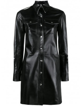 Laverapelle Women's Genuine Cowhide Leather Coat (Long Coat) - 1822009 Laverapelle Women's Genuine Cowhide Leather Coat (Long Coat) - 1822009