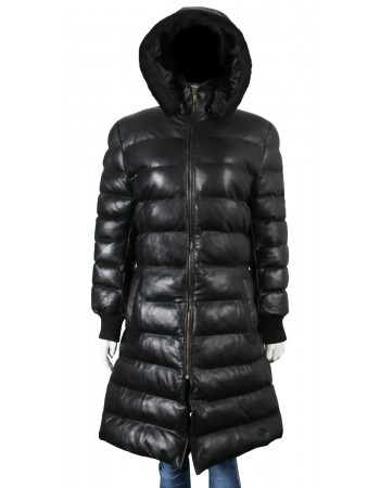 Laverapelle Women's Genuine Lambskin Leather Coat (Puff Coat) - 1822014 Laverapelle Women's Genuine Lambskin Leather Coat (Puff Coat) - 1822014