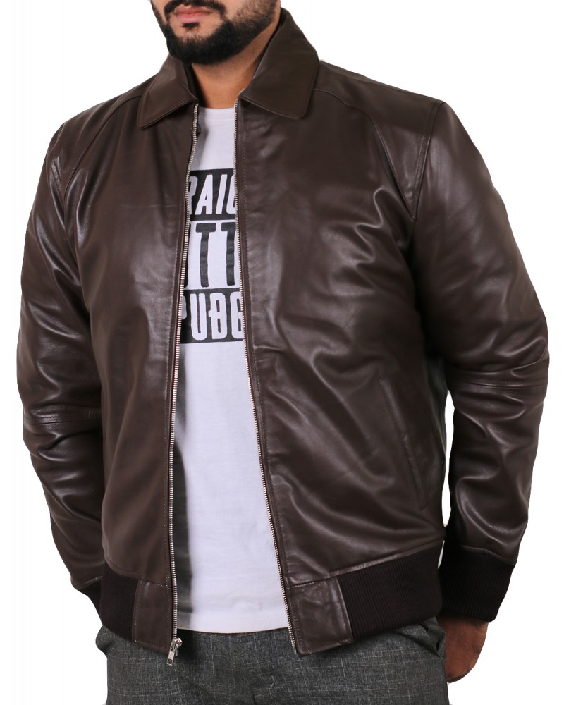 Laverapelle Men's Genuine Lambskin Leather Jacket (Bomber Jacket) - 2001002