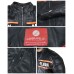 Laverapelle Bill Goldberg Men's Davidson Geniune Leather Jacket (Black, Biker Jacket) - 2101001