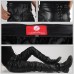 Laverapelle Men's Genuine Lambskin Leather Pants (Black, Laced Leather Pants) - 2304002