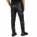 Laverapelle Men's Genuine Lambskin Leather Pants (Black, Leather Joggers) - 2304003 Laverapelle Men's Genuine Lambskin Leather Pants (Black, Leather Joggers) - 2304003