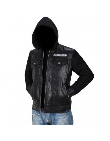 Laverapelle Men's SOA Leather Jacket (Black, Hooded Jacket) - 2401003 Laverapelle Men's SOA Leather Jacket (Black, Hooded Jacket) - 2401003