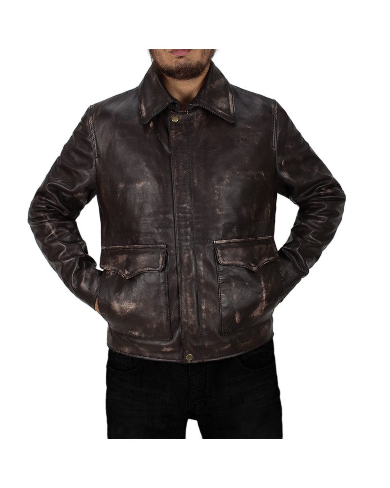 Laverapelle Men's Haison Ford Leather Jacket (Black, Aviator Jacket) - 2401007 Laverapelle Men's Haison Ford Leather Jacket (Black, Aviator Jacket) - 2401007