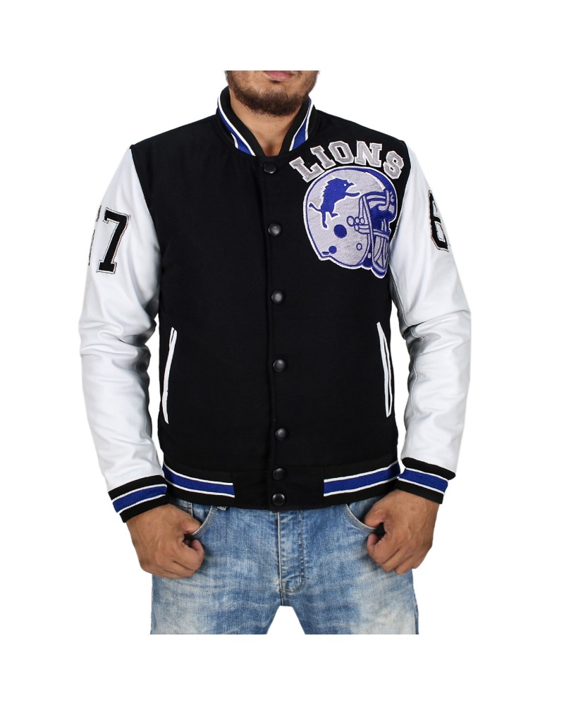 Laverapelle Men's Letterman Varsity Detroit Leather Jacket (Black, Biker Jacket) - 2401009 Laverapelle Men's Letterman Varsity Detroit Leather Jacket (Black, Biker Jacket) - 2401009