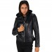 Laverapelle Women's Genuine Lambskin Hooded Zipper Leather Jacket Laverapelle Women's Genuine Lambskin Hooded Zipper Leather Jacket