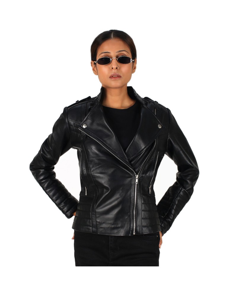 Laverapelle Women's Genuine Lambskin Double Rider Leather Jacket Laverapelle Women's Genuine Lambskin Double Rider Leather Jacket