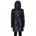 Laverapelle Women's Genuine Lambskin Zipper Hooded Short Leather Coat Laverapelle Women's Genuine Lambskin Zipper Hooded Short Leather Coat