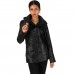 Laverapelle Women's Genuine Lambskin Short Hooded Leather Pea Coat Laverapelle Women's Genuine Lambskin Short Hooded Leather Pea Coat