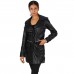 Laverapelle Women's Genuine Lambskin Refined Bottoned Leather Coat Laverapelle Women's Genuine Lambskin Refined Bottoned Leather Coat