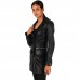 Laverapelle Women's Genuine Lambskin Refined Bottoned Leather Coat Laverapelle Women's Genuine Lambskin Refined Bottoned Leather Coat