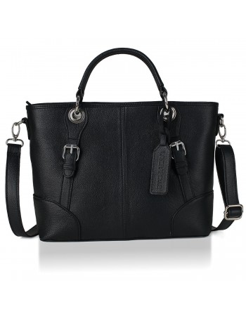 Laverapelle Women's Thallo Genuine Leather Crossbody Top-Handle Handbag - 2428007 Laverapelle Women's Thallo Genuine Leather Crossbody Top-Handle Handbag - 2428007