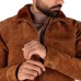 Laverapelle Men’s Fur Collared Aviator Cow Suede Leather Jacket (Black, Shearling Jacket) - 2501006 Laverapelle Men’s Fur Collared Aviator Cow Suede Leather Jacket (Black, Shearling Jacket) - 2501006