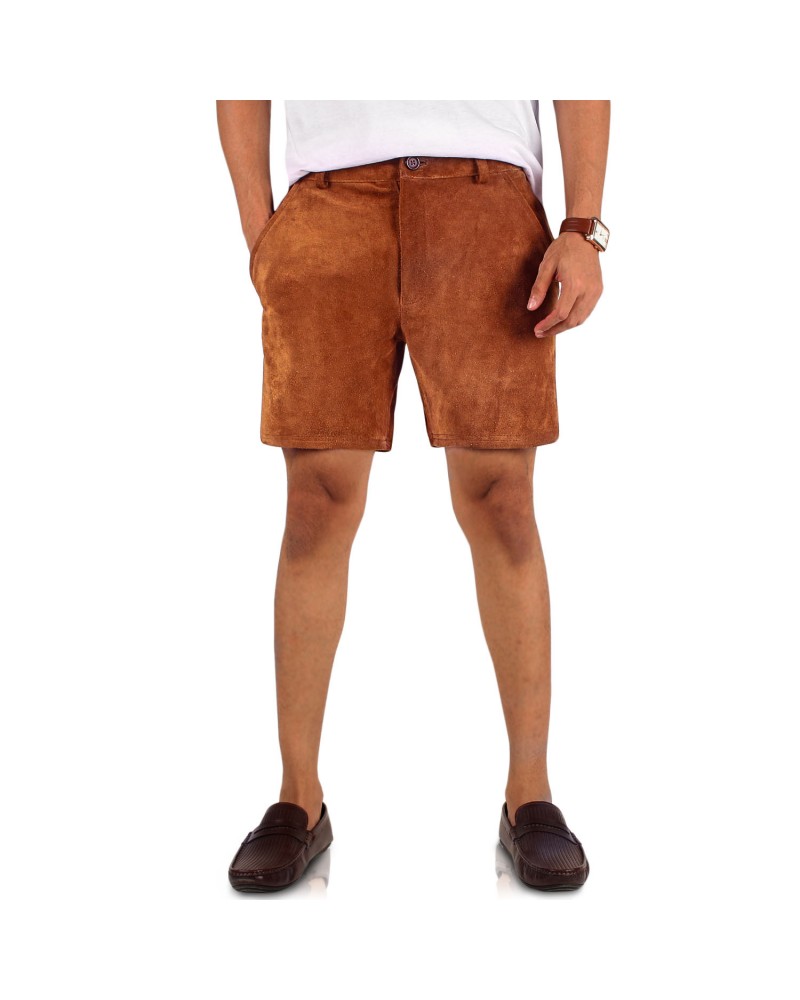 Laverapelle Men's Genuine Lambskin Leather Shorts (Black, Casual Shorts) - 2505001 Laverapelle Men's Genuine Lambskin Leather Shorts (Black, Casual Shorts) - 2505001