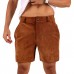 Laverapelle Men's Genuine Lambskin Leather Shorts (Black, Casual Shorts) - 2505001 Laverapelle Men's Genuine Lambskin Leather Shorts (Black, Casual Shorts) - 2505001