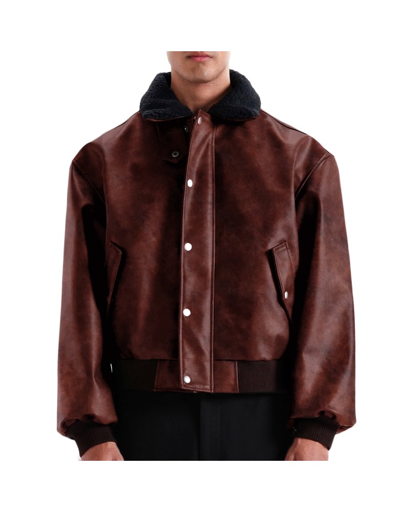 Laverapelle Men's Genuine Lambskin Leather Jacket (Black, Bomber Jacket) - 2601001