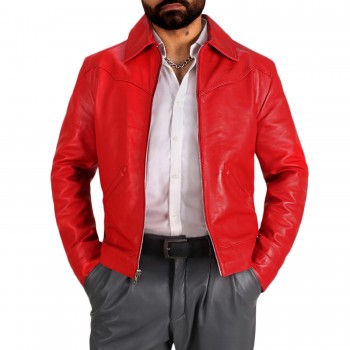 Laverapelle Men's Genuine Lambskin Cropped Leather Jacket