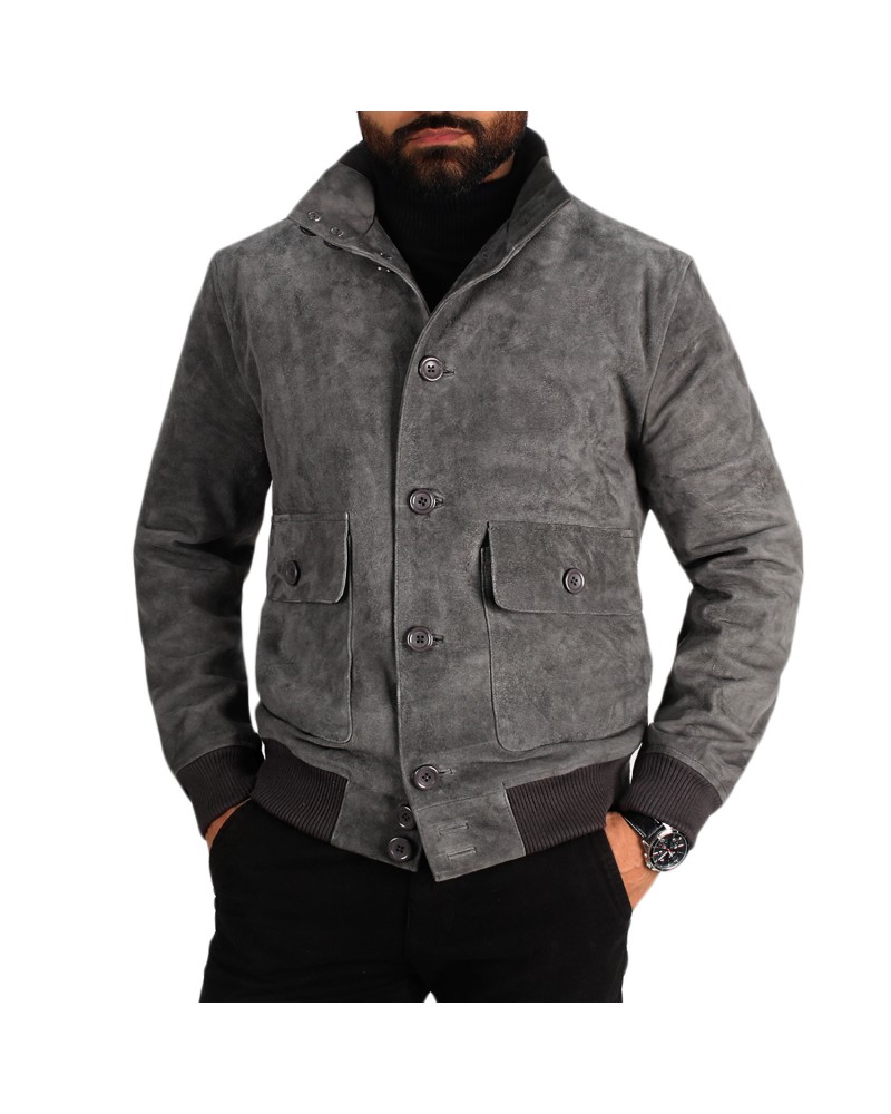 Laverapelle Men's Genuine Lambskin Suede Bomber Jacket Laverapelle Men's Genuine Lambskin Suede Bomber Jacket